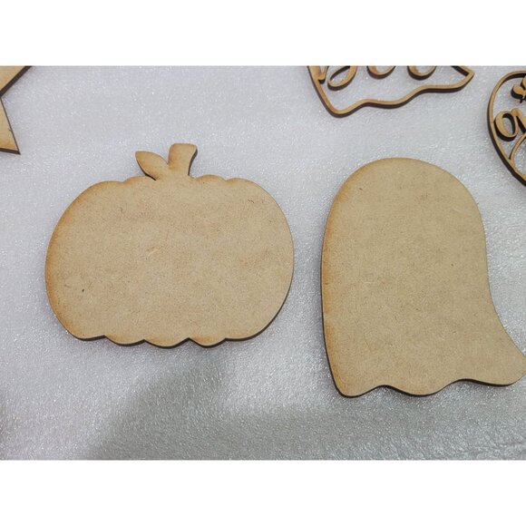 New Lot Wood Die Cut Laser Embellishment Crafts Homeschool Scrapbook 41 pcs - Picture 4 of 10